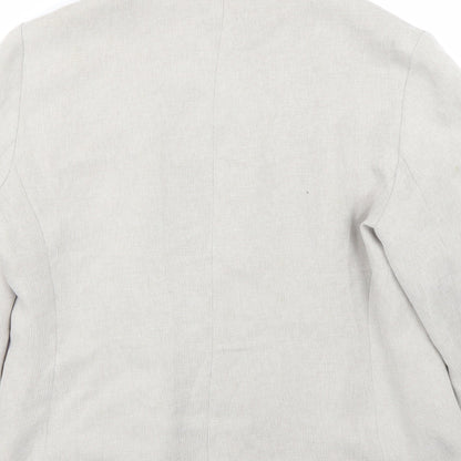 Preworn Womens Beige   Jacket Coat Size 14
