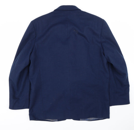 Buttons Mens Blue   Jacket Suit Size 44