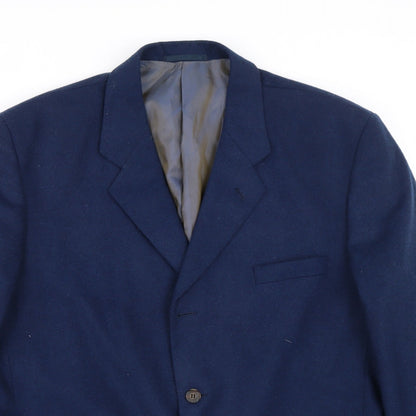 Buttons Mens Blue   Jacket Suit Size 44