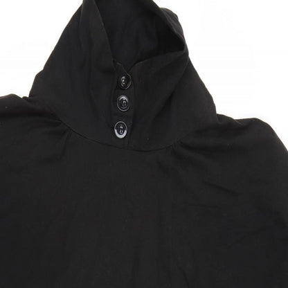 Denim co Womens Black   Pullover Sweatshirt Size 16