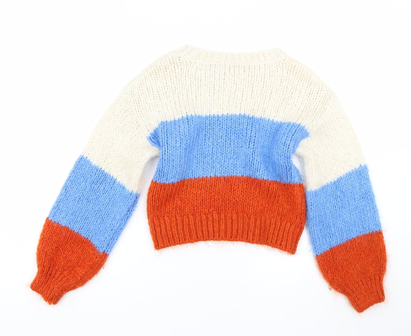 Womens UK Size S Preworn Multicoloured Pullover Jumper