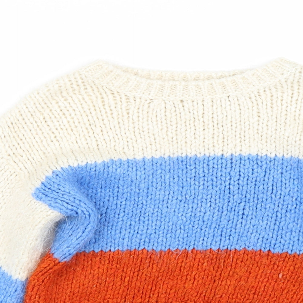 Womens UK Size S Preworn Multicoloured Pullover Jumper