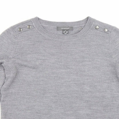 Primark Womens Grey   Pullover Jumper Size XS