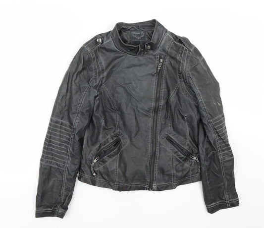 Denim co Womens Black   Jacket Coat Size 12