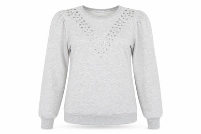 Womens UK Size 12 Papaya Grey Pullover Jumper