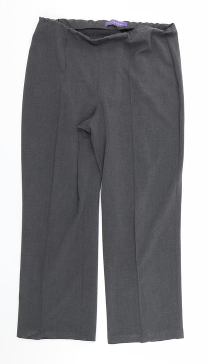 Autonomy Womens Grey   Trousers  Size 14 L25 in