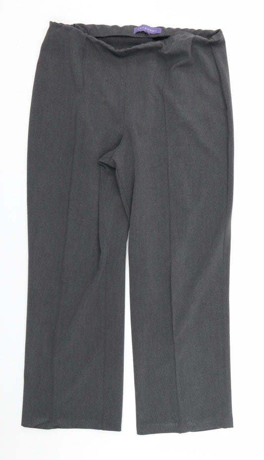 Autonomy Womens Grey   Trousers  Size 14 L25 in
