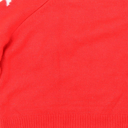 NEXT Womens Red Polka Dot  Pullover Jumper Size XS