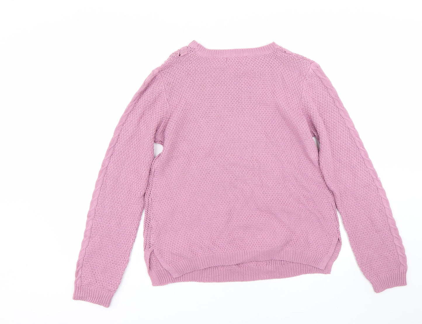 Womens UK Size 12 Papaya Purple Pullover Jumper
