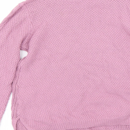 Womens UK Size 12 Papaya Purple Pullover Jumper