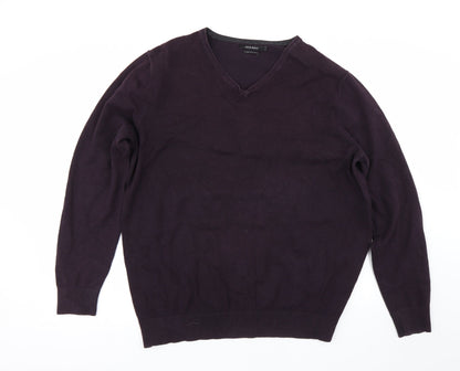BHS Mens Purple   Pullover Jumper Size L
