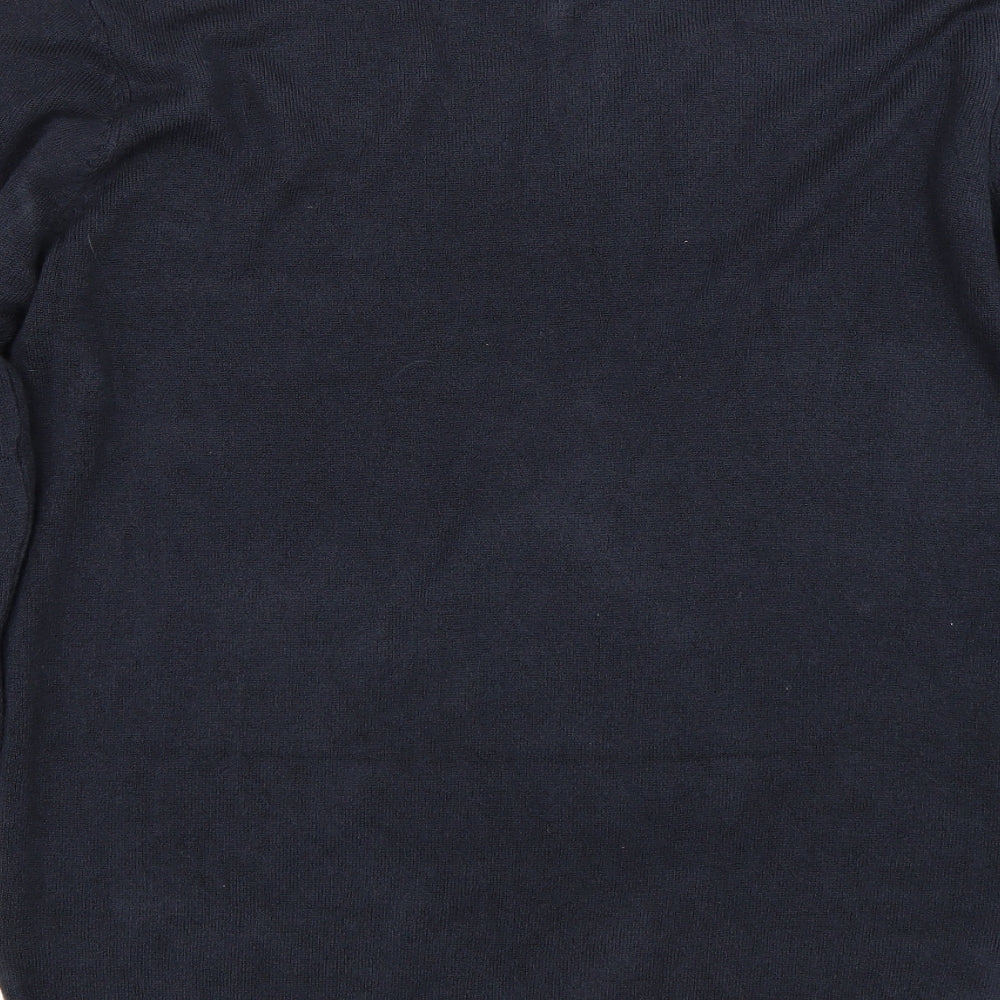 Womens UK Size M Peacocks Blue Pullover Jumper