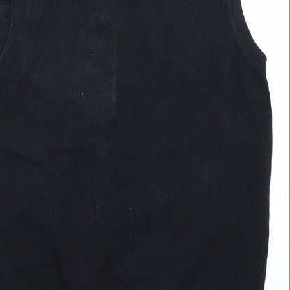 Cedar Wood State Mens Black   Vest Jumper Size M