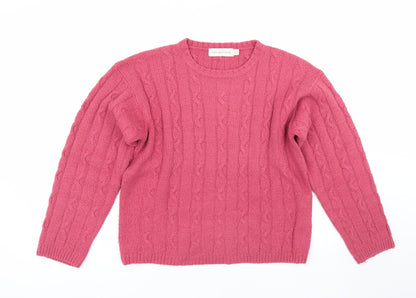 Womens UK Size S Holmewood Pink Pullover Jumper