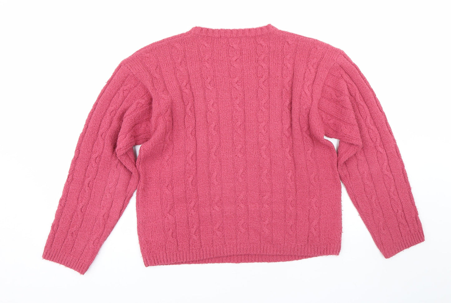 Womens UK Size S Holmewood Pink Pullover Jumper