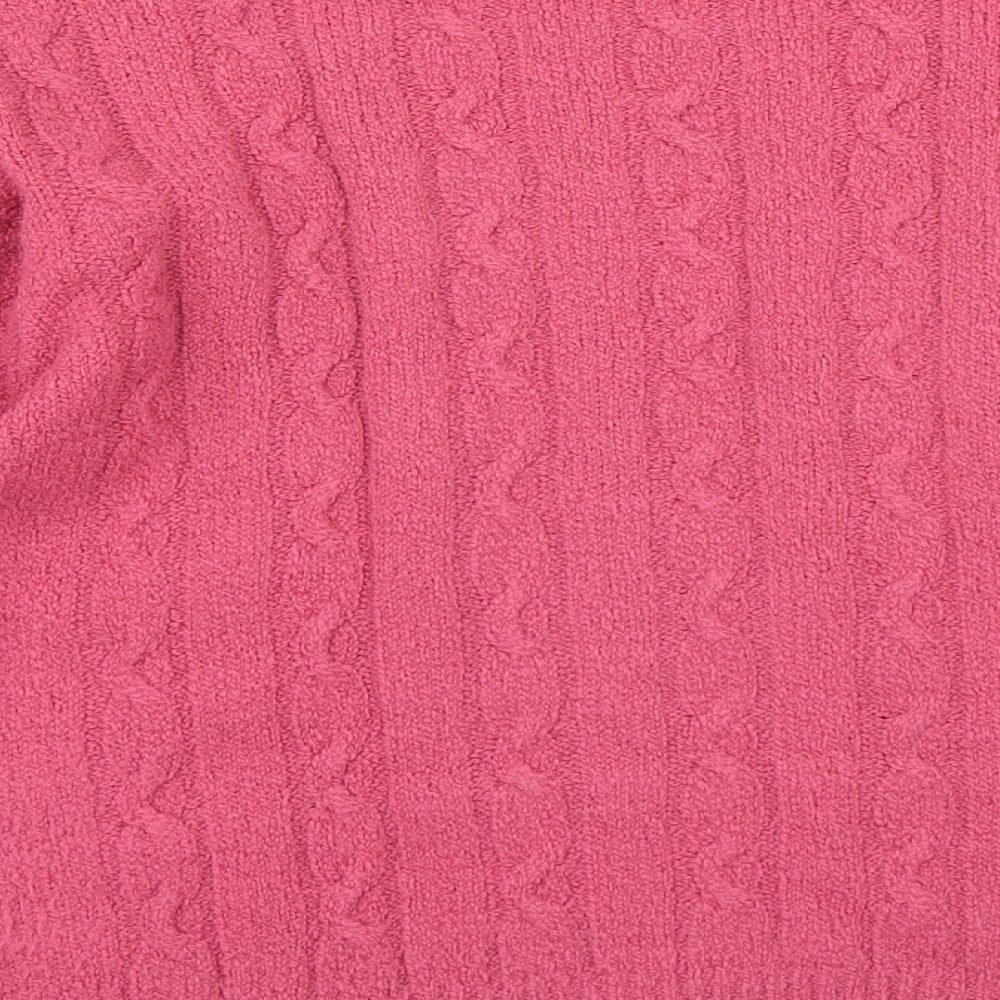 Womens UK Size S Holmewood Pink Pullover Jumper