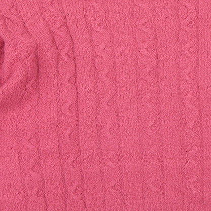 Womens UK Size S Holmewood Pink Pullover Jumper