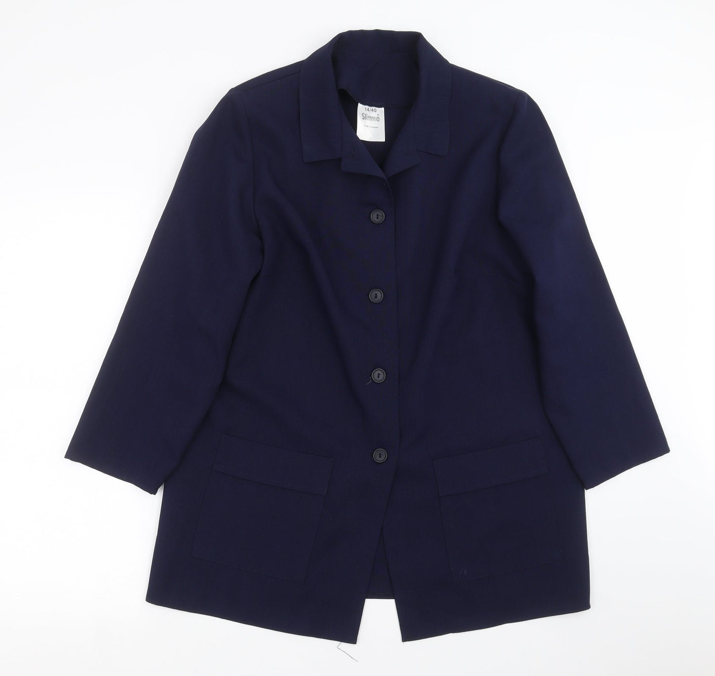 Womens UK Size 14 Slimma Regular Blue Suit Jacket