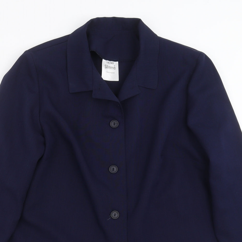 Womens UK Size 14 Slimma Regular Blue Suit Jacket