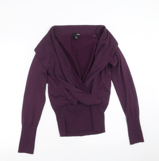 Womens UK Size M H&M Purple Pullover Jumper