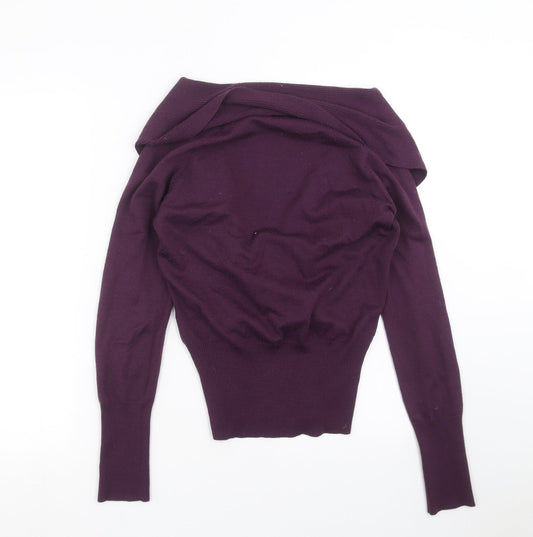 Womens UK Size M H&M Purple Pullover Jumper