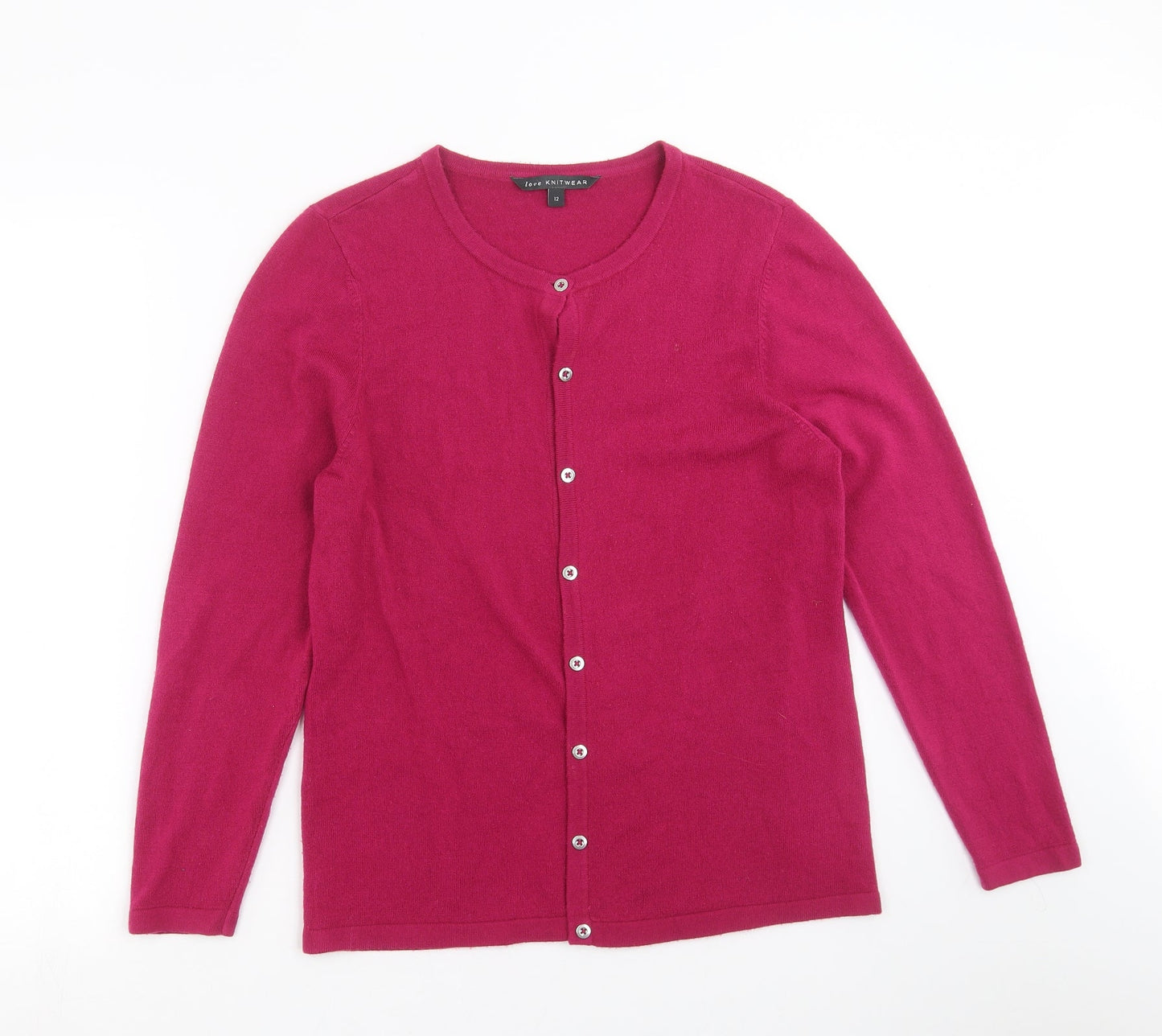 love knitwear Womens Purple   Cardigan Jumper Size 12