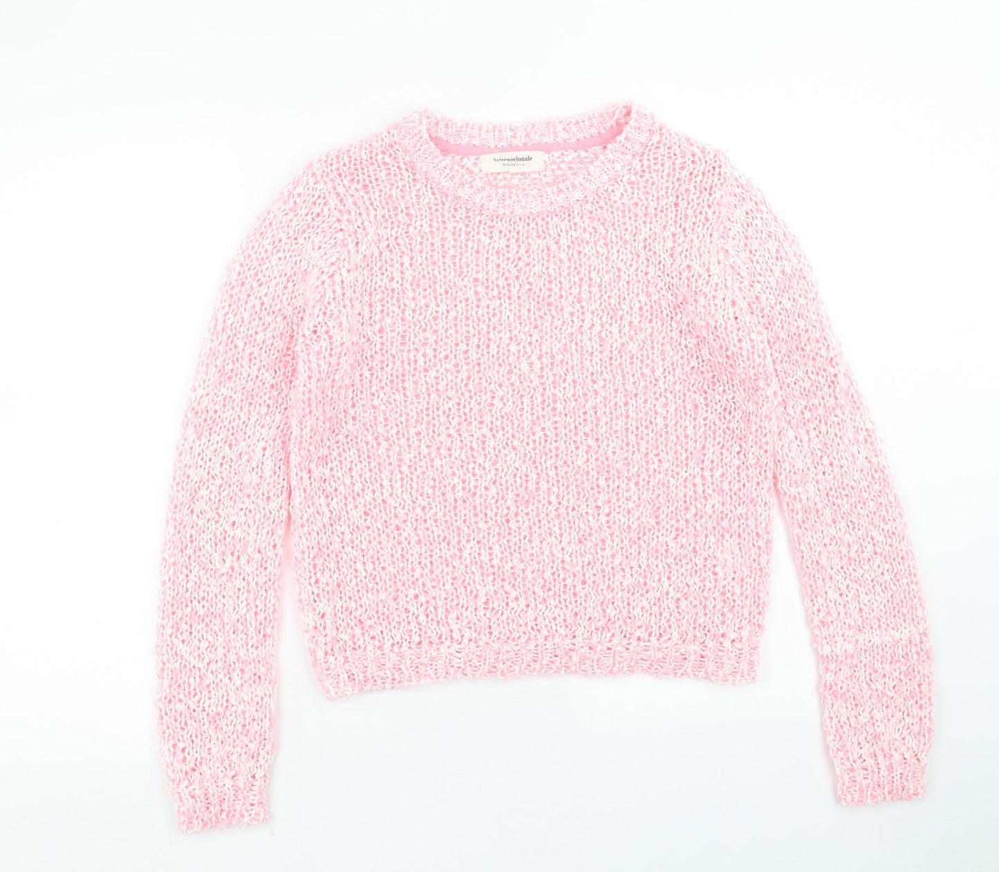 Womens UK Size 12 internationale Pink Pullover Jumper