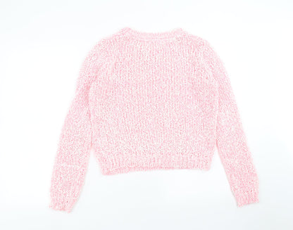 Womens UK Size 12 internationale Pink Pullover Jumper