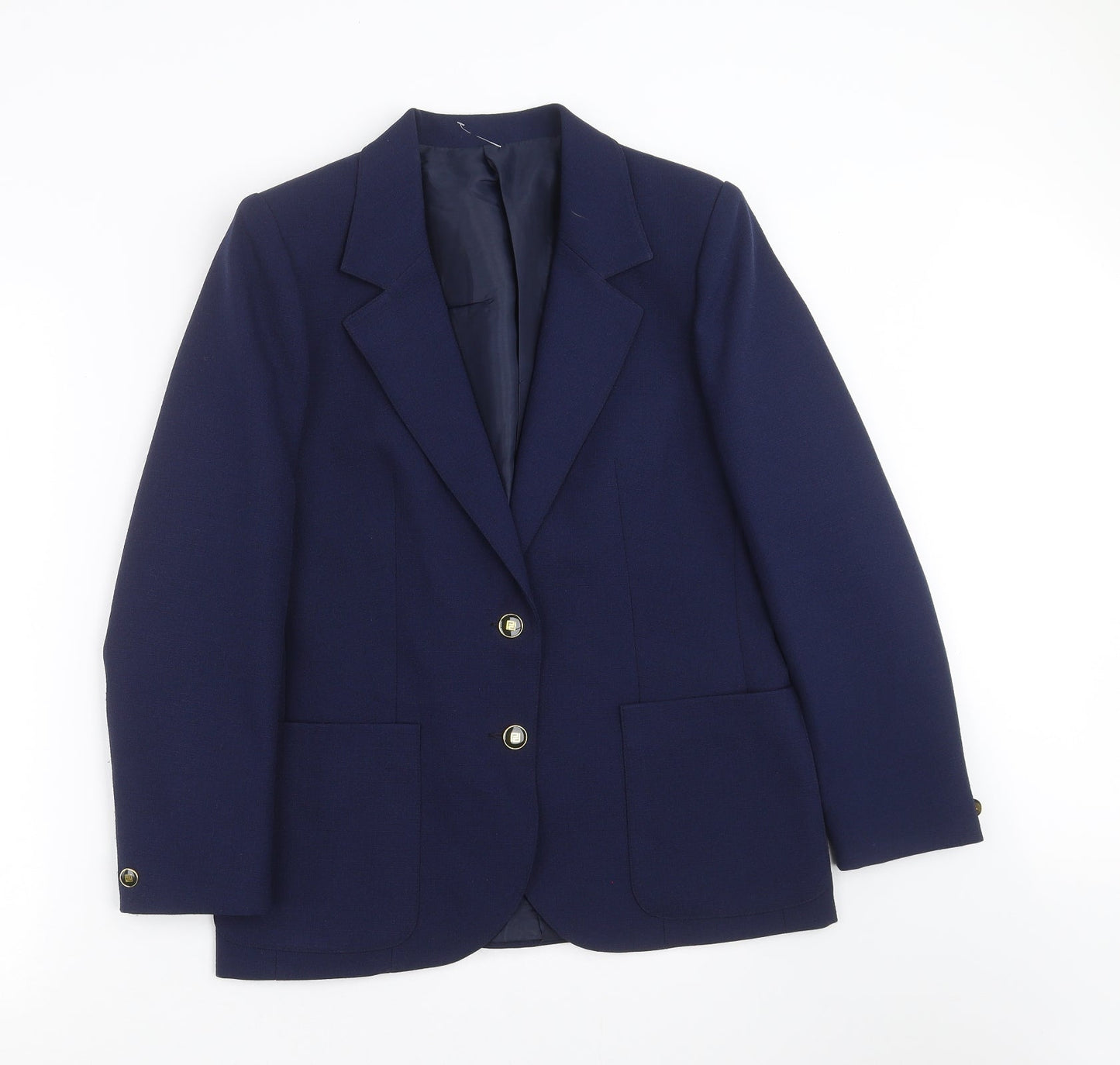 Womens UK Size 12 Preworn Regular Blue Suit Jacket