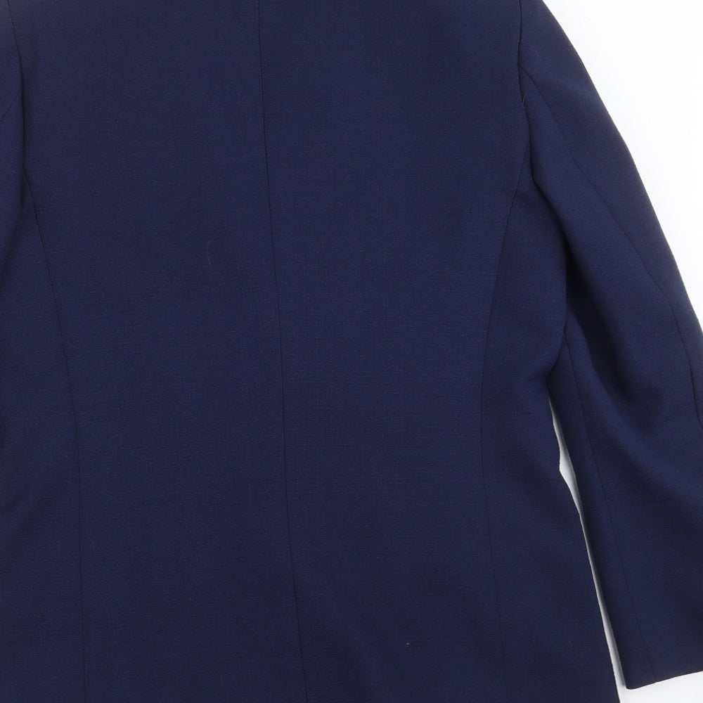 Womens UK Size 12 Preworn Regular Blue Suit Jacket