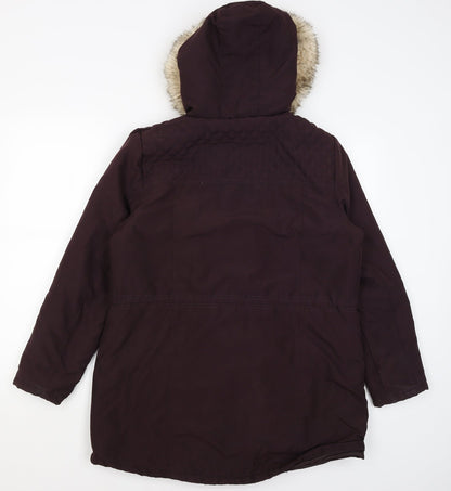 Womens UK Size 12 Bonmarche Purple Rain Coat