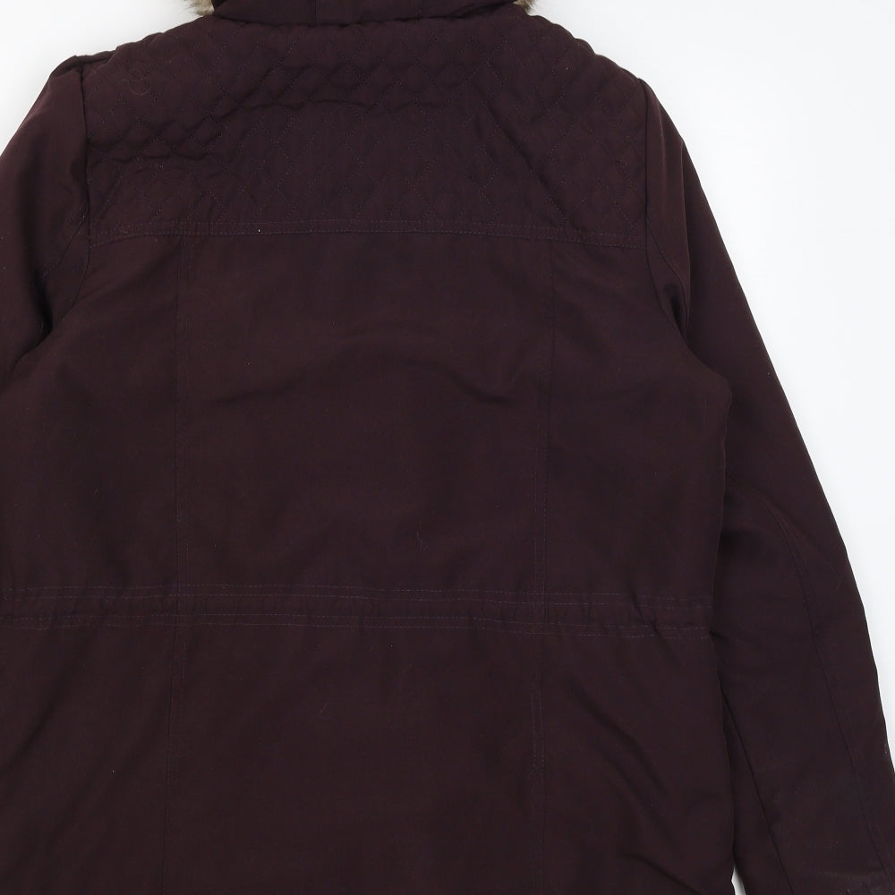 Womens UK Size 12 Bonmarche Purple Rain Coat