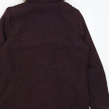 Womens UK Size 12 Bonmarche Purple Rain Coat