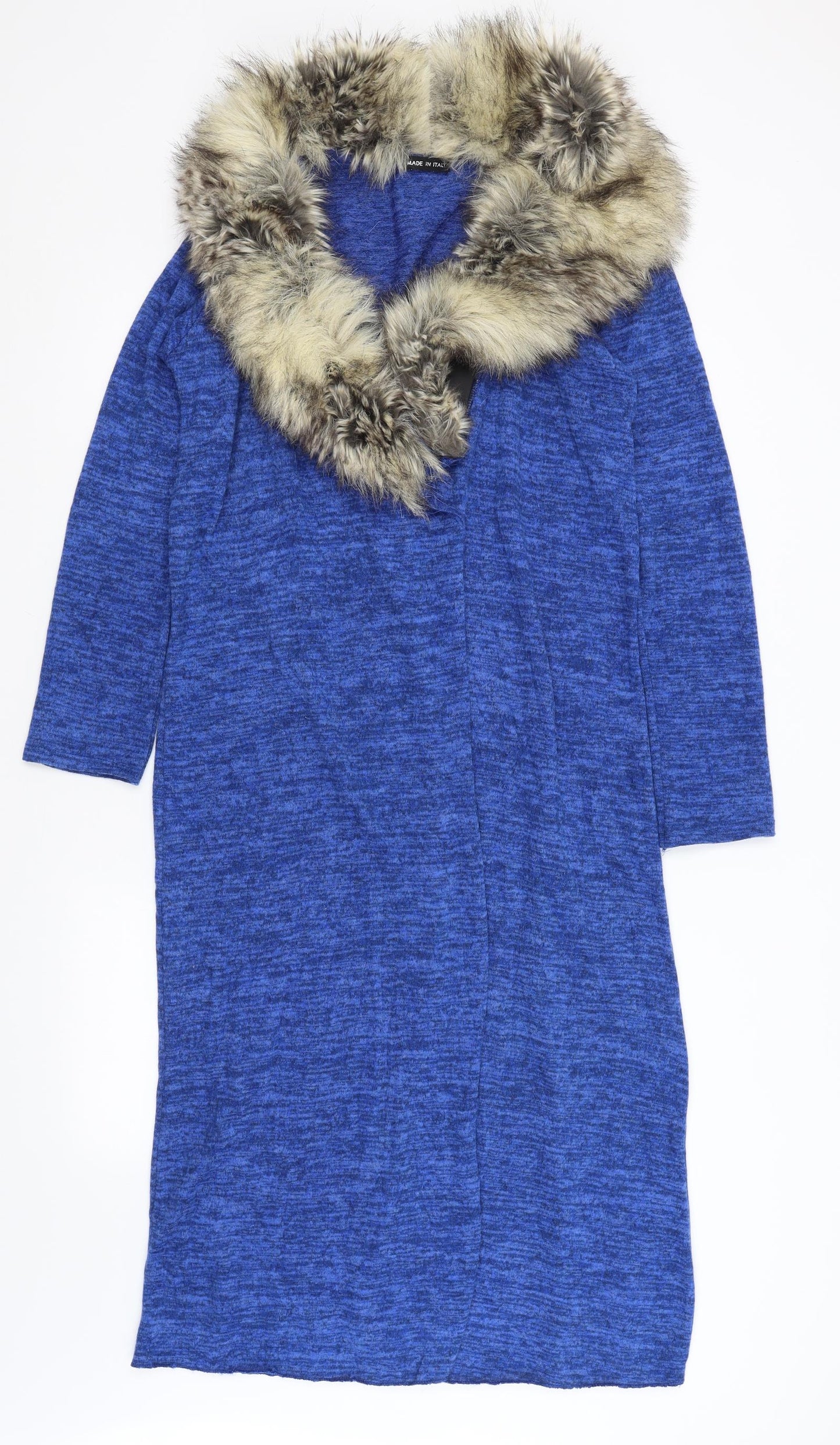 Womens UK Size S Moda Blue Cardigan Jumper