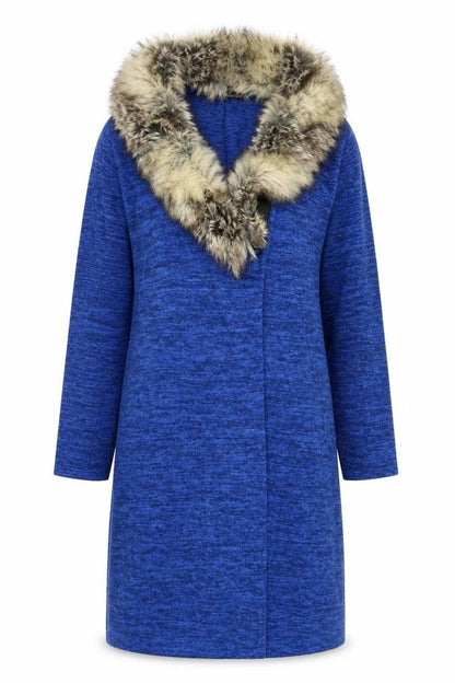 Womens UK Size S Moda Blue Cardigan Jumper