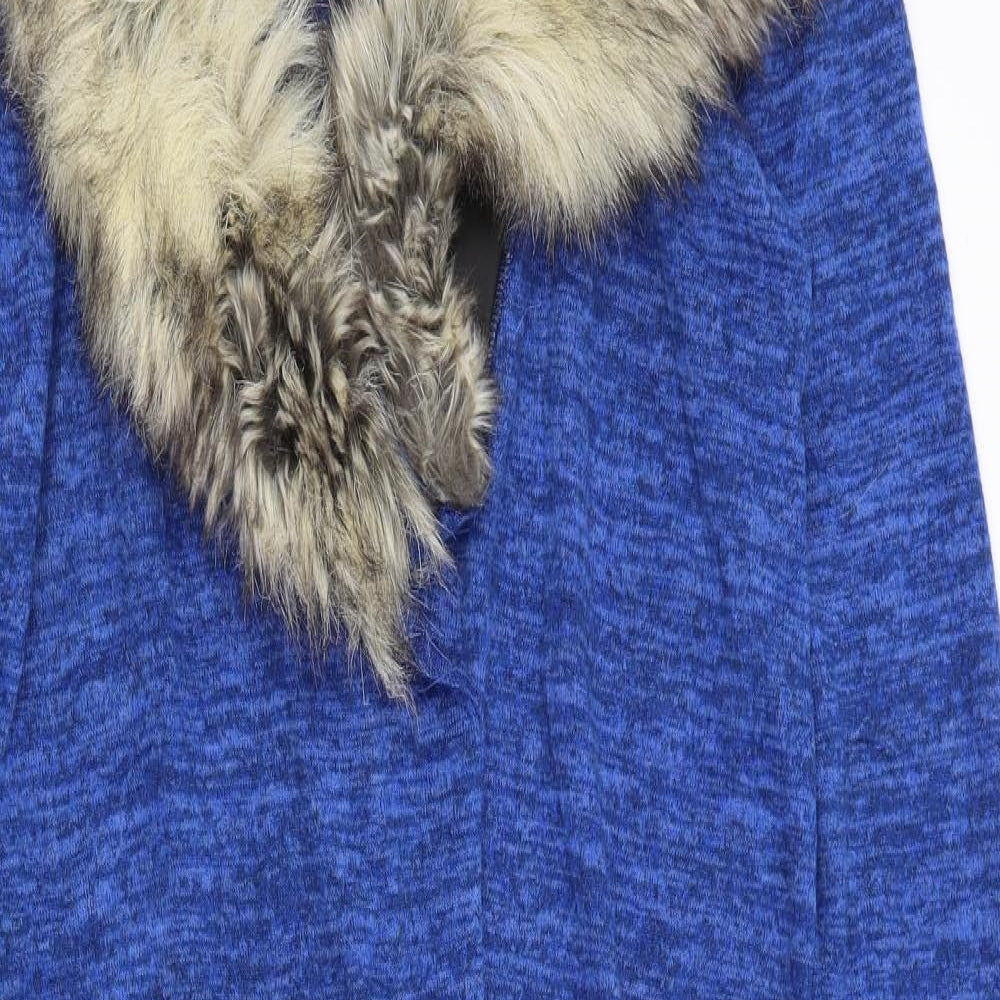 Womens UK Size S Moda Blue Cardigan Jumper