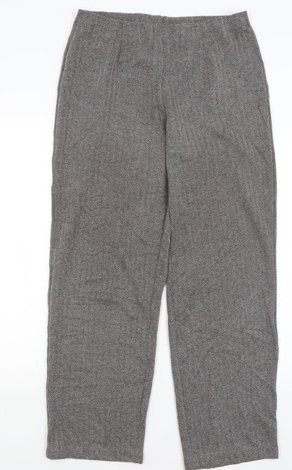 Susan Graver Womens Grey   Trousers  Size M L29 in