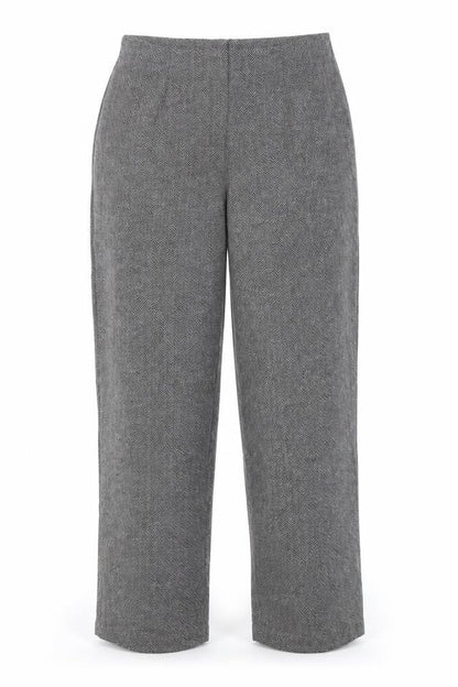 Susan Graver Womens Grey   Trousers  Size M L29 in