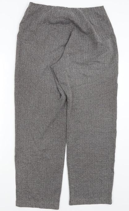 Susan Graver Womens Grey   Trousers  Size M L29 in