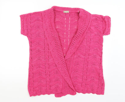 Womens UK Size 16 Soon Pink Cardigan Jumper