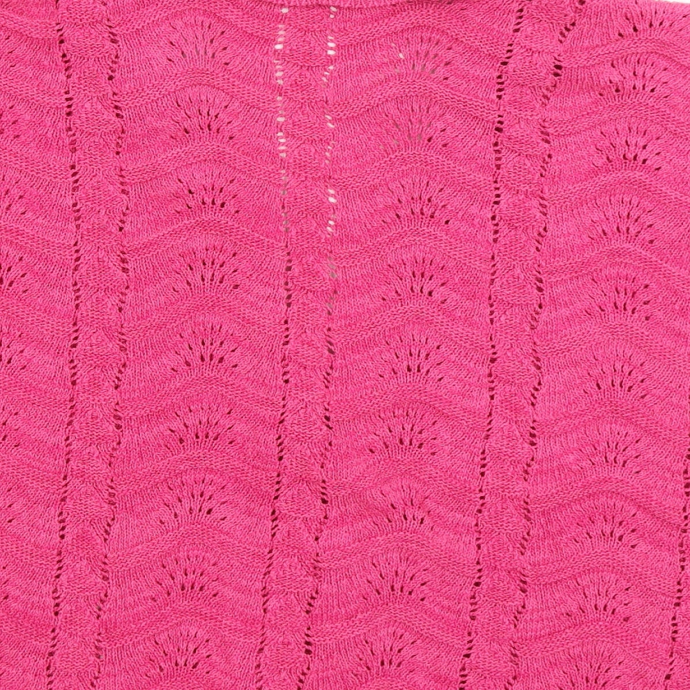 Womens UK Size 16 Soon Pink Cardigan Jumper