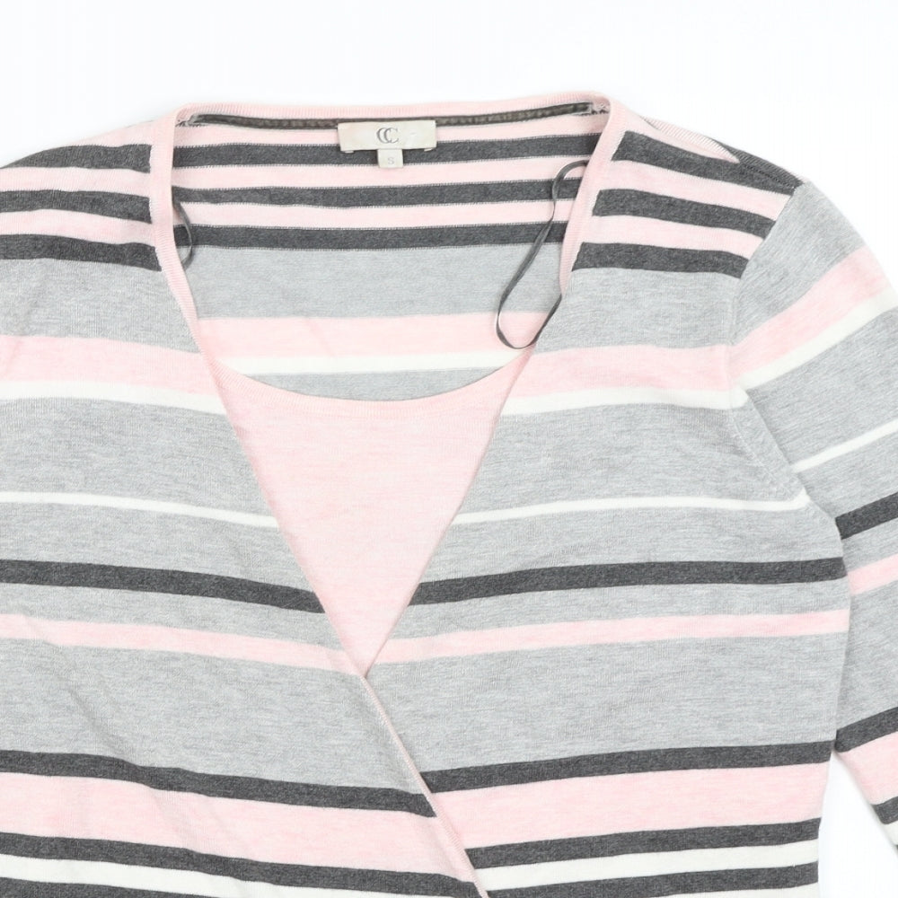 Womens UK Size S CC Pink Pullover Jumper