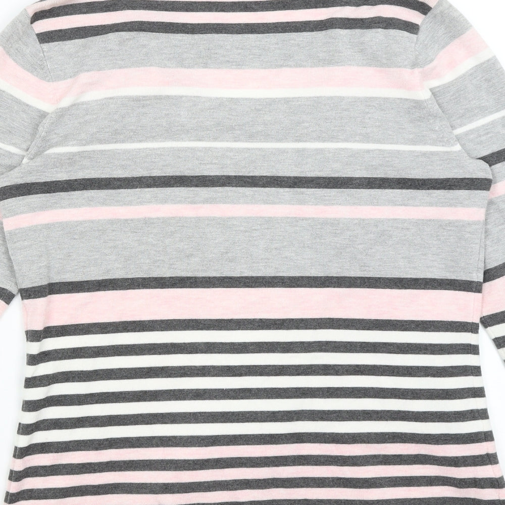 Womens UK Size S CC Pink Pullover Jumper