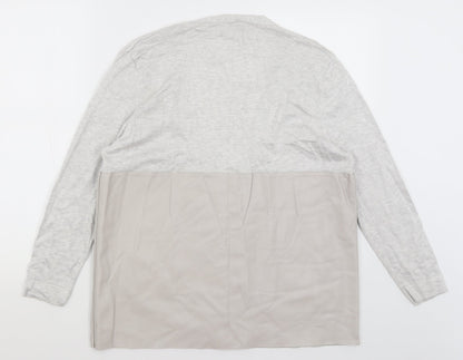 Womens UK Size S Zara Grey Cardigan Jumper