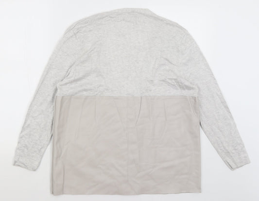 Womens UK Size S Zara Grey Cardigan Jumper