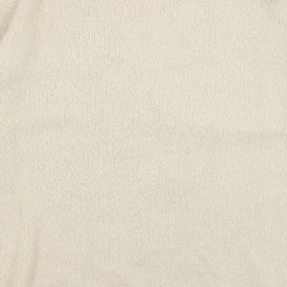 Womens UK Size XS Topshop Beige Cardigan Jumper