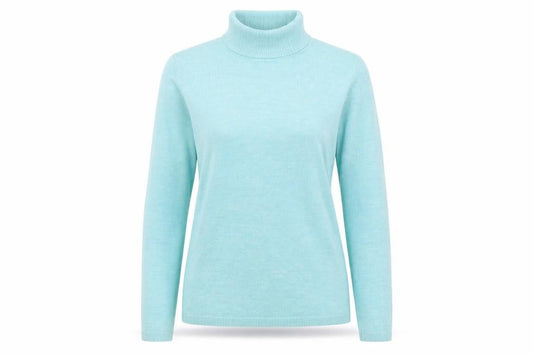 Front view of Matalan women’s blue jumper, size UK 12
