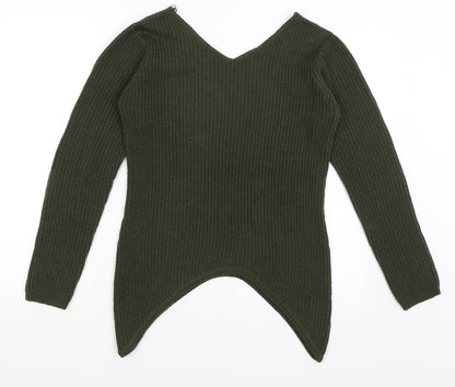 Womens UK Size 10 Select Green Pullover Jumper
