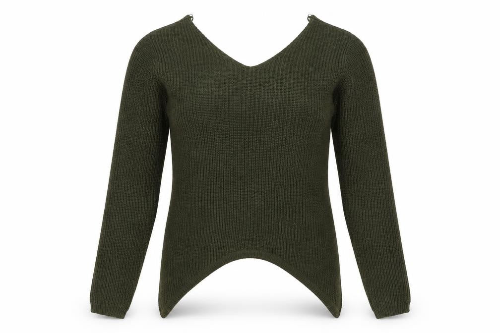 Womens UK Size 10 Select Green Pullover Jumper