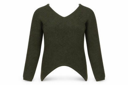 Womens UK Size 10 Select Green Pullover Jumper